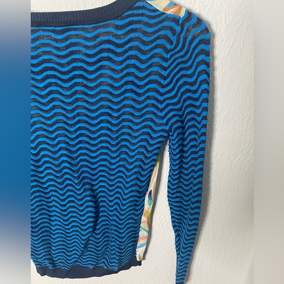 Missoni Mixed Media Printed Chiffon Knit Sweater, Size XS - Picture 7 of 7